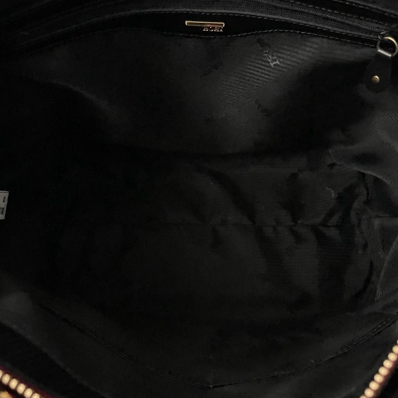 VTG BOSI Deep Burgandy/Merlot RedLEATHER Bottom Studs TOTE/SATCHEL/SHOULDER BAG - Picture 16 of 16